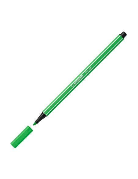  C/10 rotulador stabilo pen 68 verde hoja nº43 punta 1,omm 
